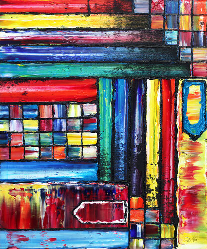 Mixed Signals di Preston M. Smith (Pms), Pittura in vendita su Singulart