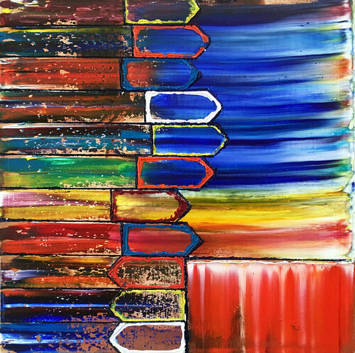 Keep Moving Forward von Preston M. Smith (Pms), Malerei kaufen auf Singulart