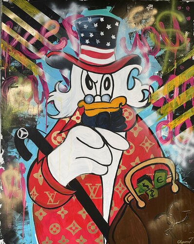 Dagobert / Scrooge McDuck de Olya Jonas, Pintura a la venta en Singulart