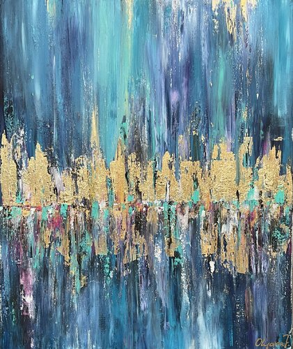 Reflection ( Las Vegas ) de Olya Jonas, Pintura a la venta en Singulart