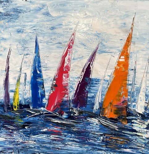 Segelboote 28 de Olya Jonas, Pintura a la venta en Singulart