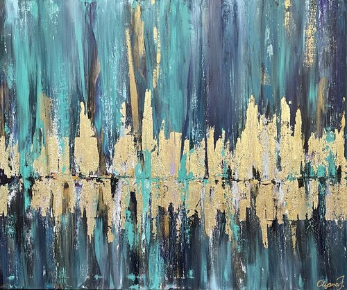 Reflection ( Chicago ) 2 de Olya Jonas, Pintura a la venta en Singulart
