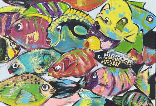 Colorful Fish / ocean / die Fische Olya Jonas