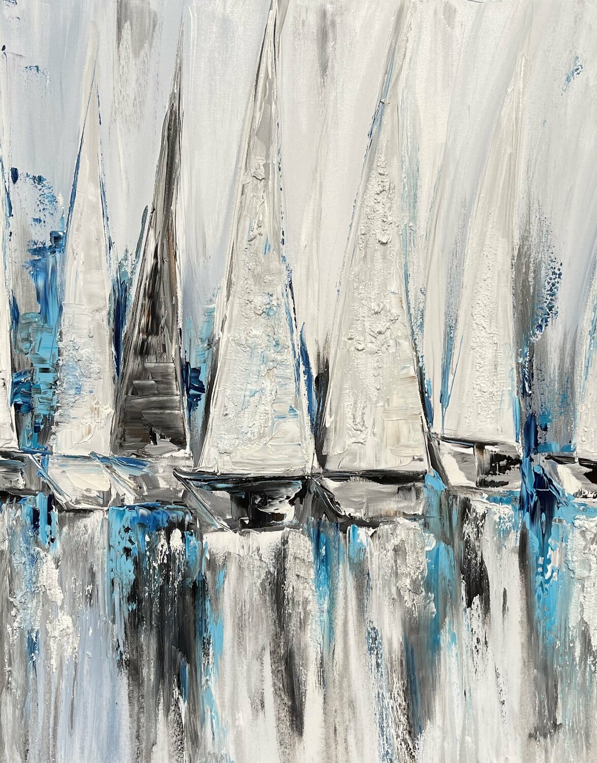 Segelboote / ocean / sailboat 462 Olya Jonas Pintura original en venta