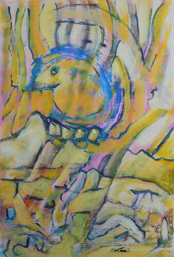 king of birds von Nartana Thomas Holzweiler, Werk auf Papier kaufen auf Singulart