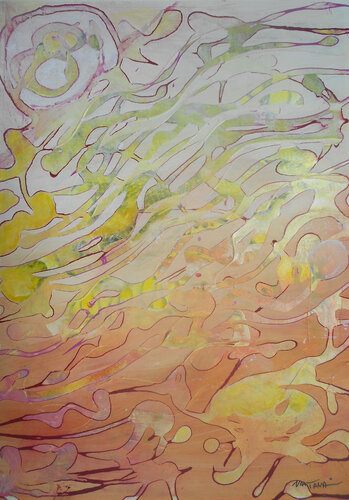Flowing by Nartana Thomas Holzweiler, Work on Paper for Sale on Singulart