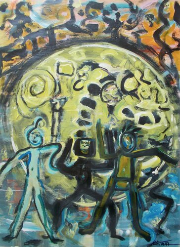 bar hopping by Nartana Thomas Holzweiler, Work on Paper for Sale on Singulart