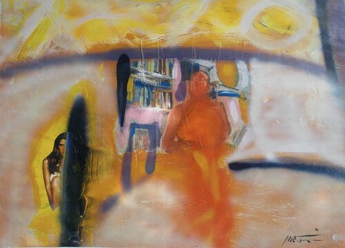 anonymous monk by Nartana Thomas Holzweiler, Work on Paper for Sale on Singulart