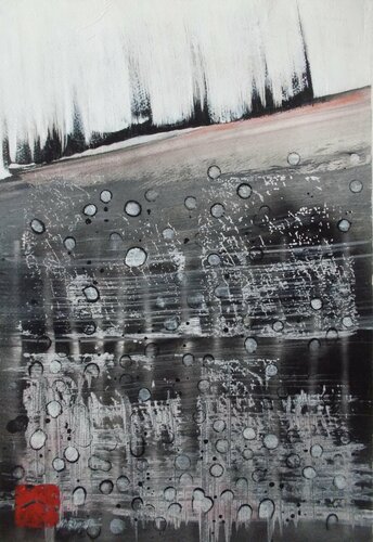 slanted horizon by Nartana Thomas Holzweiler, Work on Paper for Sale on Singulart