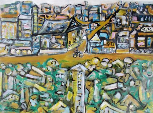 bicycle par Nartana Thomas Holzweiler, Œuvre sur papier en vente sur Singulart