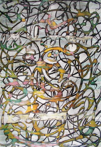 ink and paint van Nartana Thomas Holzweiler, Werk op papier te koop op Singulart