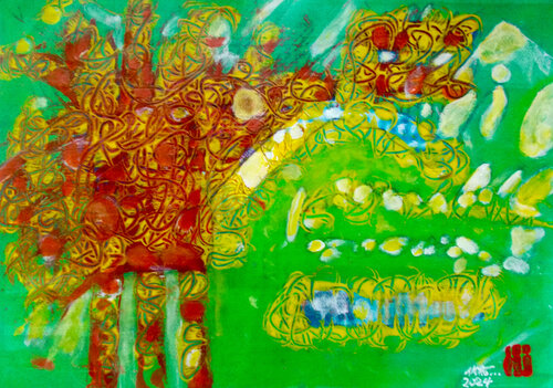 dragon par Nartana Thomas Holzweiler, Peinture en vente sur Singulart