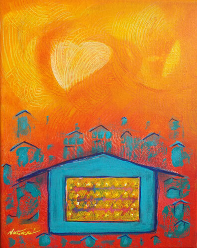 Flying Heart von Nartana Thomas Holzweiler, Malerei kaufen auf Singulart