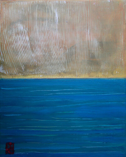 Rain On Water par Nartana Thomas Holzweiler, Peinture en vente sur Singulart