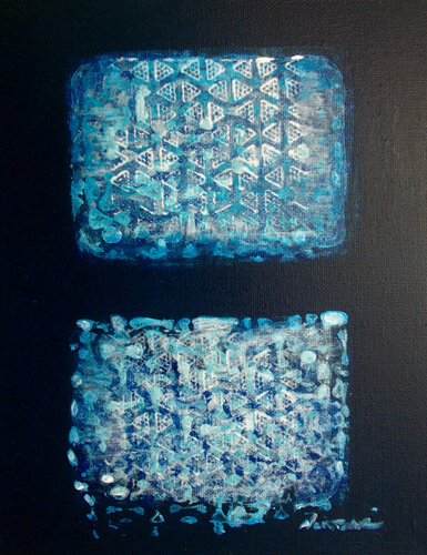 un-identical Twins par Nartana Thomas Holzweiler, Peinture en vente sur Singulart