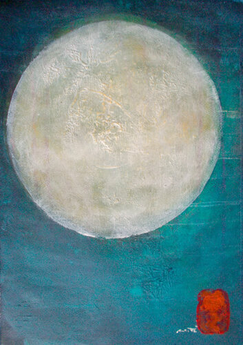 Pale Moon par Nartana Thomas Holzweiler, Œuvre sur papier en vente sur Singulart