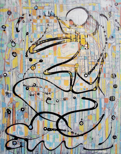 homesick alien par Nartana Thomas Holzweiler, Peinture en vente sur Singulart