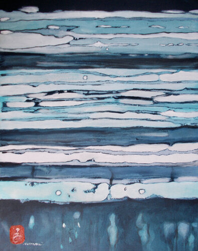 wind on water di Nartana Thomas Holzweiler, Pittura in vendita su Singulart