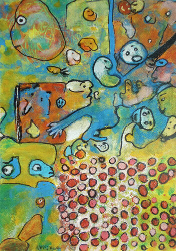 potato based lifeforms par Nartana Thomas Holzweiler, Œuvre sur papier en vente sur Singulart