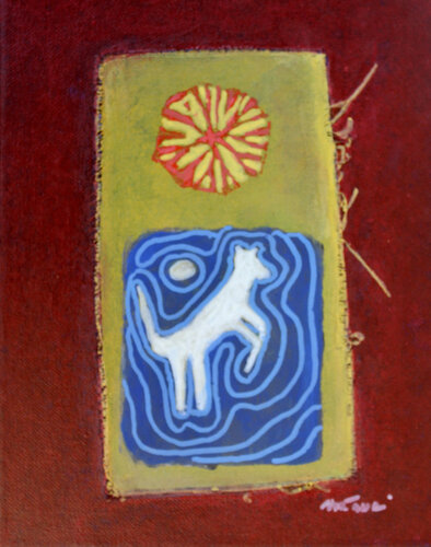 Four legged Friend van Nartana Thomas Holzweiler, Schilderij te koop op Singulart