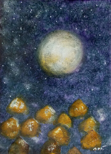 a moon to remember by Nartana Thomas Holzweiler, Work on Paper for Sale on Singulart