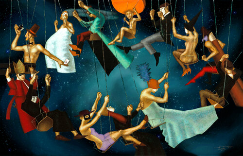 CAROUSEL von Steven Lamb, Malerei kaufen auf Singulart