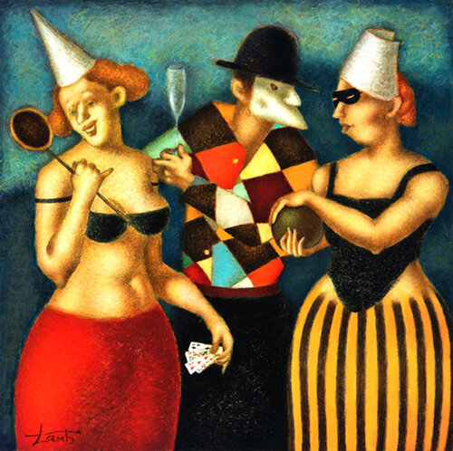 MASQUERADE van Steven Lamb, Schilderij te koop op Singulart