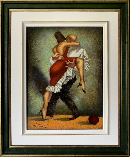 DANCING with a ball di Steven Lamb, Pittura in vendita su Singulart