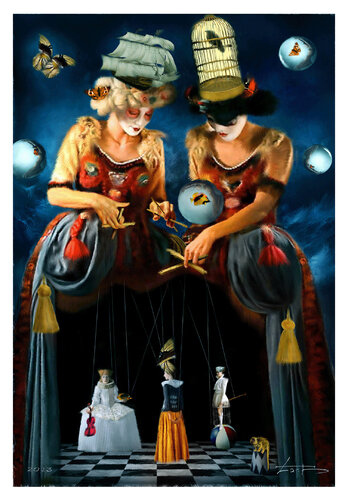 “The Astonishing Mystery of the Universal Dance” von Steven Lamb, Malerei kaufen auf Singulart