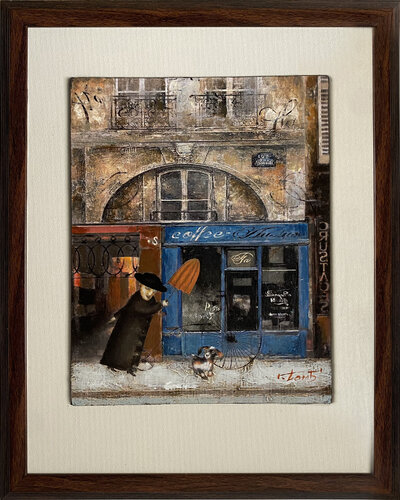 "Whispers of Old Paris" 3 van Steven Lamb, Schilderij te koop op Singulart