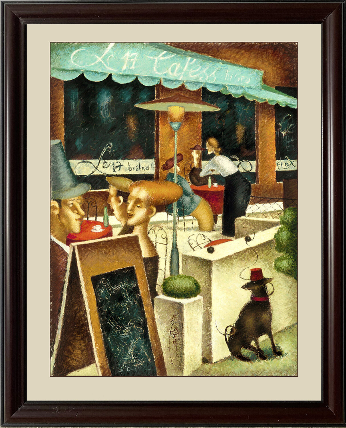BISTRO 17 IN MONTREAL Steven Lamb Original painting for sale
