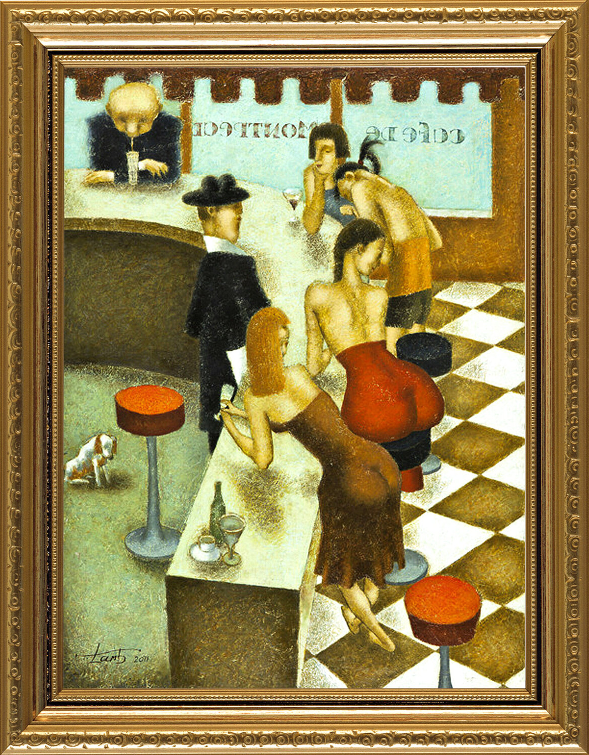 WAITING FOR THE RIGHT ONE Steven Lamb Peinture originale à vendre