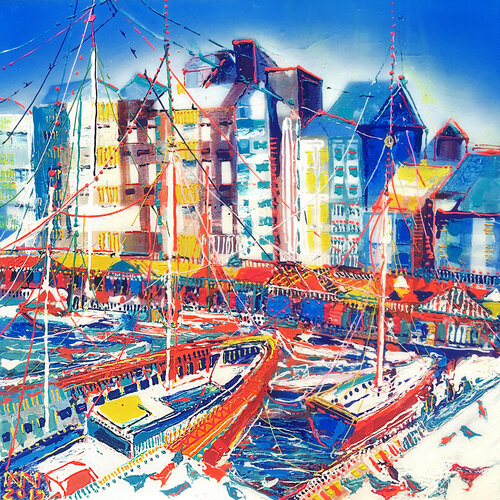 HONFLEUR de NORMANDIE di Natalia Kuruch, Pittura in vendita su Singulart