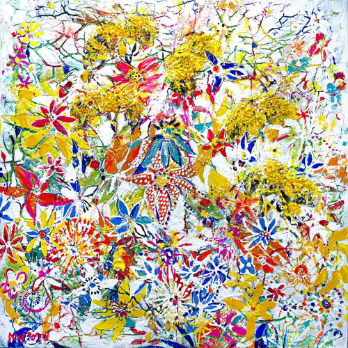 LE MONDE FLORAL di Natalia Kuruch, Pittura in vendita su Singulart