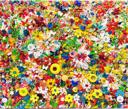 Flowers of HAPPINESS von Natalia Kuruch, Malerei kaufen auf Singulart