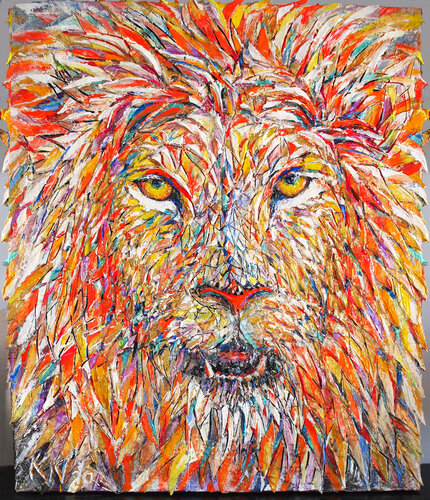 LION  ROYAL von Natalia Kuruch, Malerei kaufen auf Singulart