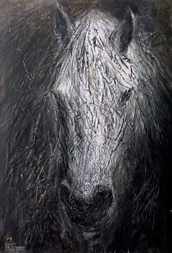 White Horse von Natalia Kuruch, Digital kaufen auf Singulart