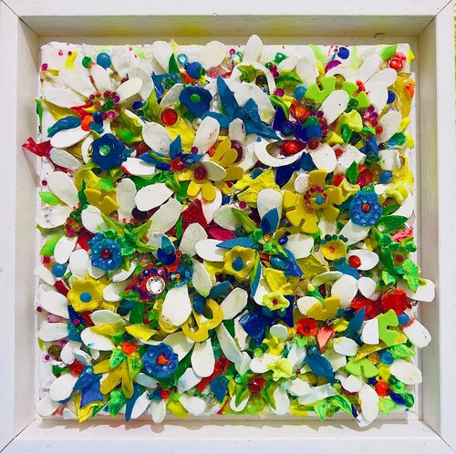 Multicolor flowers von Natalia Kuruch, Malerei kaufen auf Singulart