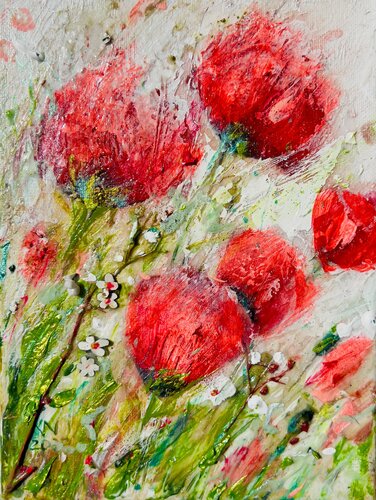 Wildflowers par Natalia Kuruch, Peinture en vente sur Singulart