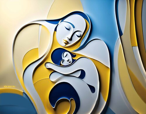 Mother's Love van Natalia Kuruch, Schilderij te koop op Singulart