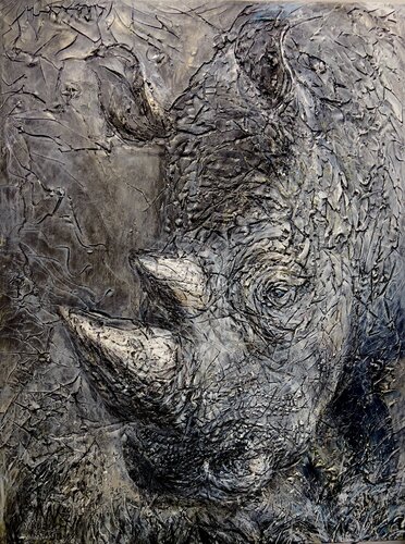 Regard de rino by Natalia Kuruch, Painting for Sale on Singulart