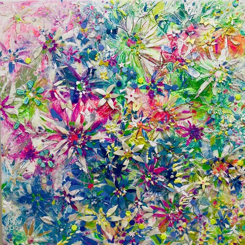 My violet idea van Natalia Kuruch, Schilderij te koop op Singulart