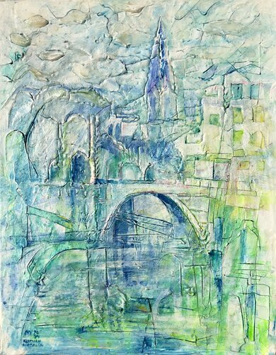 Église Saint George  de Lyon van Natalia Kuruch, Schilderij te koop op Singulart