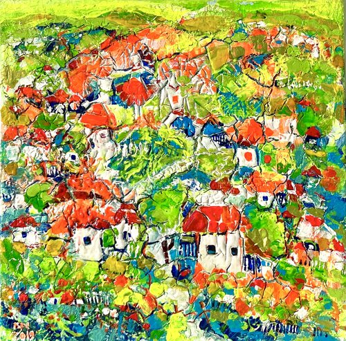 My village von Natalia Kuruch, Malerei kaufen auf Singulart