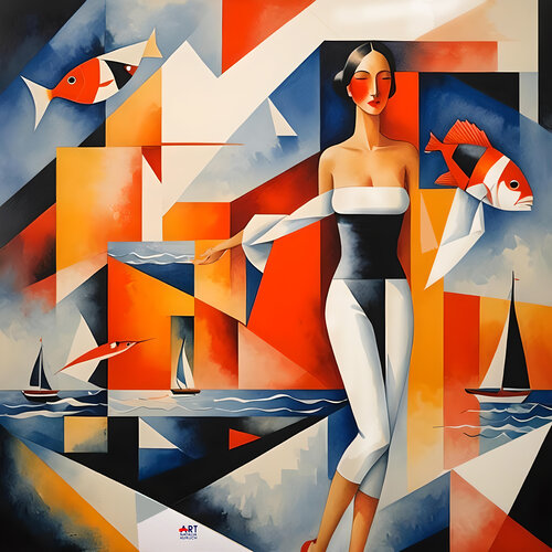 Red fish par Natalia Kuruch, Peinture en vente sur Singulart