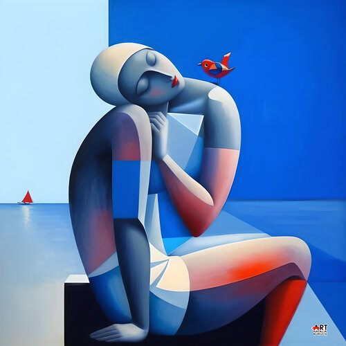Blue dream von Natalia Kuruch, Malerei kaufen auf Singulart