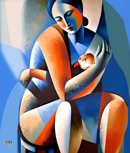 Safe baby van Natalia Kuruch, Schilderij te koop op Singulart