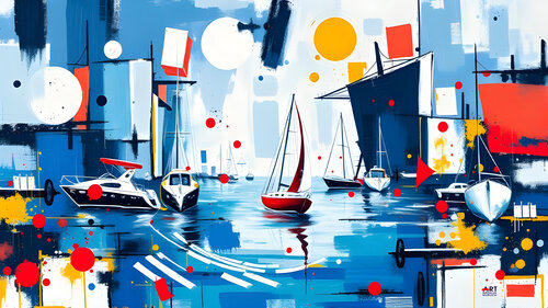 Red sail von Natalia Kuruch, Malerei kaufen auf Singulart