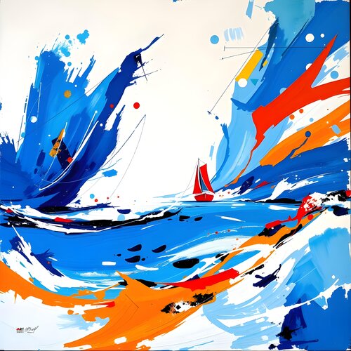 Blue wind von Natalia Kuruch, Malerei kaufen auf Singulart