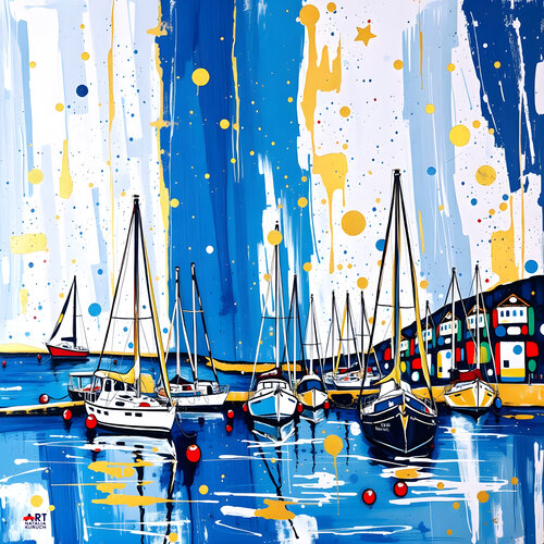 Holiday on sea van Natalia Kuruch, Schilderij te koop op Singulart
